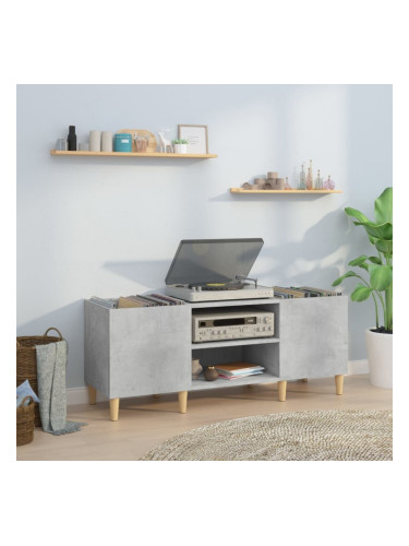 Sonata H Шкаф за грамофонни плочи сив 121x38x48 см инженерно дърво