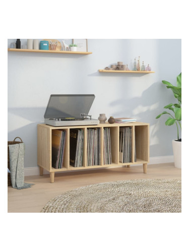 Sonata H Шкаф за винилови плочи сонома дъб 100x38x48 см инженерно дърво