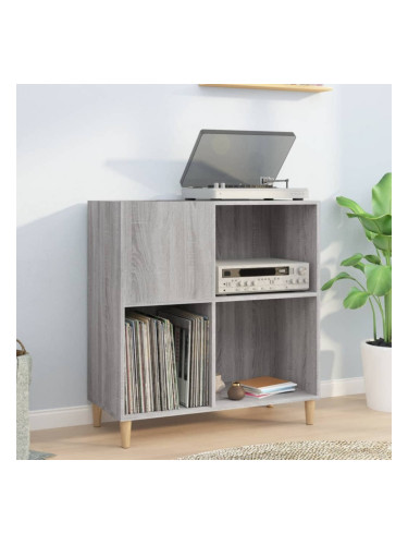 Sonata H Шкаф за винилови плочи сив сонома 84,5x38x89 см инженерно дърво