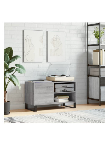 Sonata H Шкаф за винилови плочи сив сонома 85x38x48 см инженерно дърво