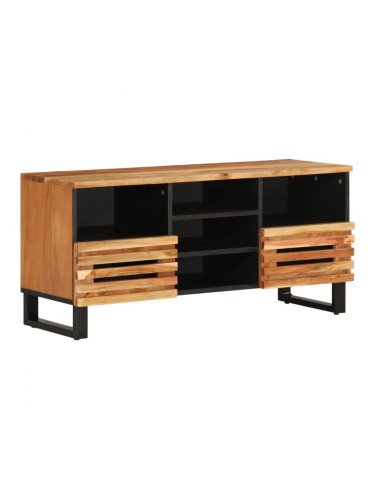 Sonata H ТВ шкаф, 100x34x46 см, масивно акациево дърво