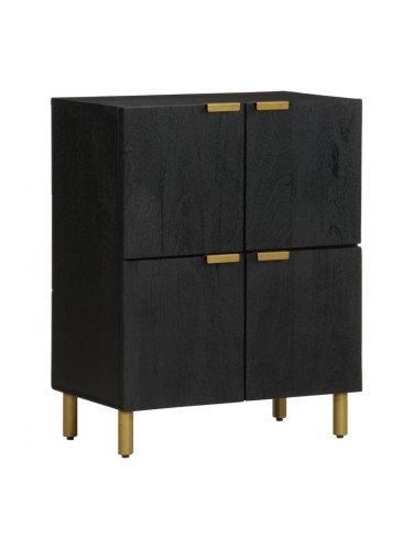 Sonata H Сайдборд, черен, 60x33x75 см, инженерно дърво