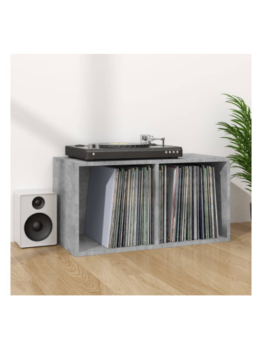 Sonata H Шкаф за винилови плочи бетонно сив 71x34x36 см инженерно дърво