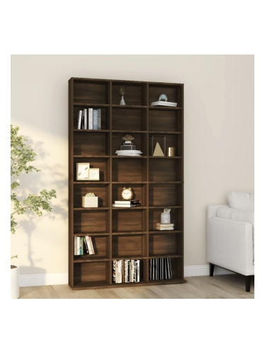 Sonata H Етажерка за дискове опушен дъб 102x23x177,5 см инженерно дърво