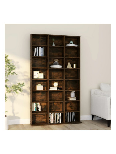 Sonata H Етажерка за дискове опушен дъб 102x23x177,5 см инженерно дърво