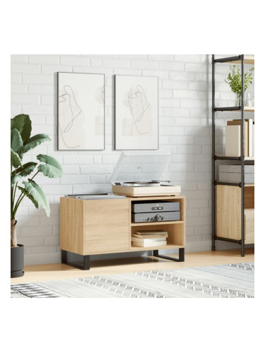 Sonata H Шкаф за винилови плочи сонома дъб 85x38x48 см инженерно дърво