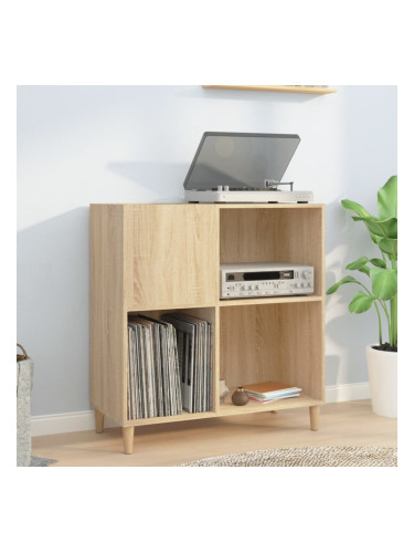 Sonata H Шкаф за винилови плочи сонома дъб 84,5x38x89 см инженерно дърво