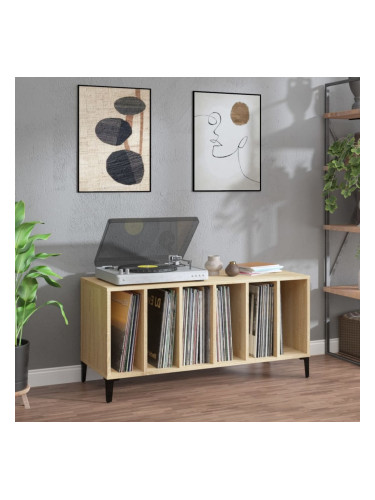Sonata H Шкаф за винилови плочи сонома дъб 100x38x48 см инженерно дърво
