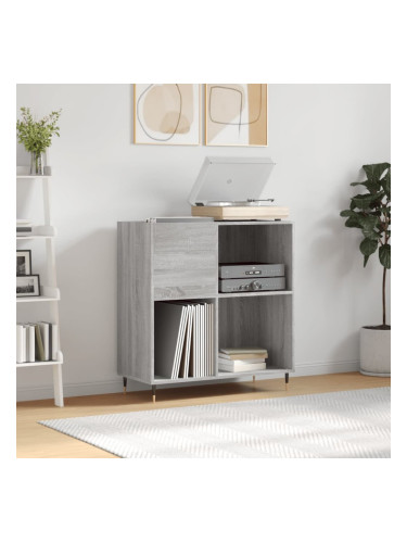 Sonata H Шкаф за винилови плочи сив сонома 84,5x38x89 см инженерно дърво