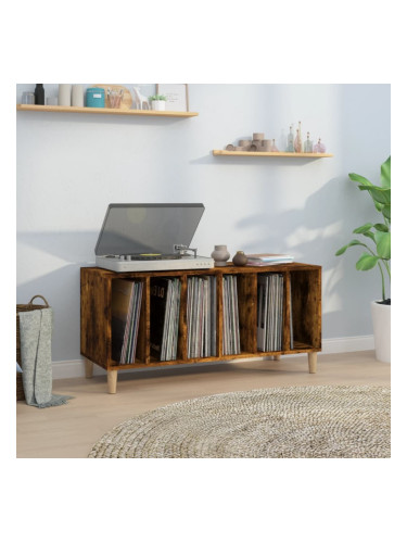 Sonata H Шкаф за винилови плочи опушен дъб 100x38x48 см инженерно дърво