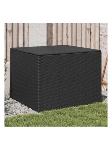 Sonata H Градински сандък за съхранение, черен, 291 л, полиратан