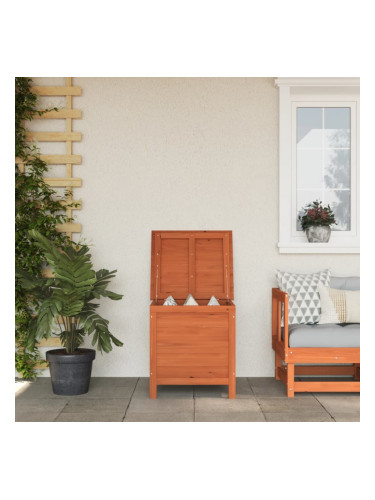 Sonata H Градинска кутия за съхранение кафява 50x49x56,5 см чам масив