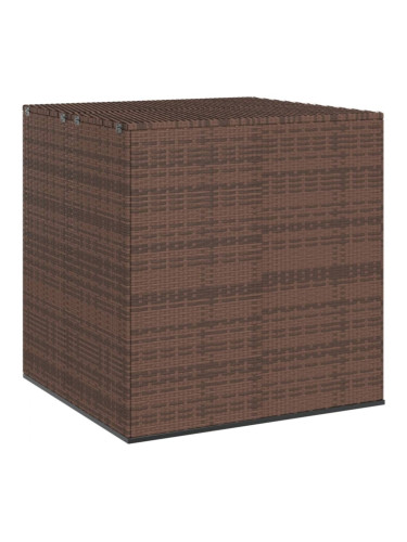 Sonata H Кутия за градински възглавници PE ратан 100x97,5x104 см кафява
