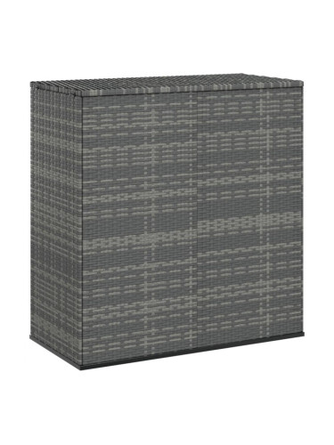 Sonata H Кутия за градински възглавници PE ратан 100x49x103,5 см сива