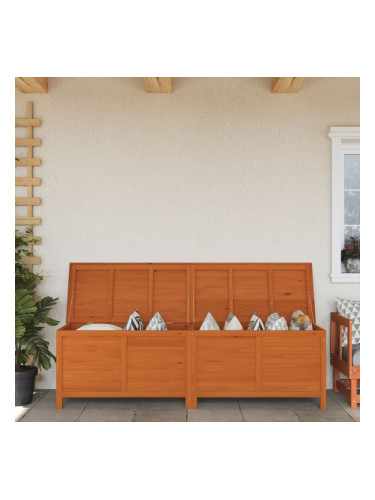 Sonata H Градинска кутия за съхранение кафява 198,5x50x56,5 см чам масив