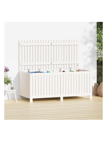 Sonata H Градинска кутия за съхранение, бяла, 147x68x64 см, бор масив