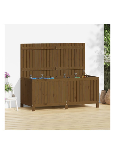 Sonata H Кутия за съхранение, меденокафява, 147x68x64 см, бор масив