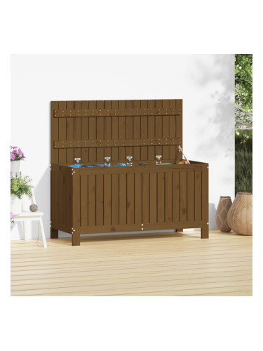 Sonata H Кутия за съхранение, меденокафява, 115x49x60 см, бор масив