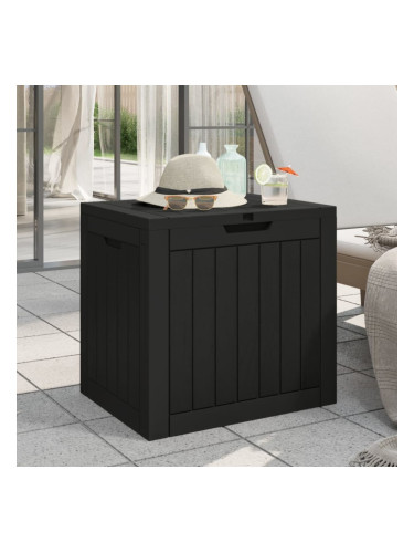 Sonata H Градински сандък за съхранение черен 55,5x43x53 см полипропилен