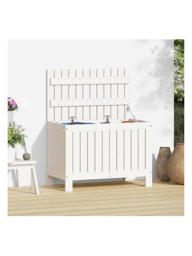 Sonata H Градинска кутия за съхранение, бяла, 76x42,5x54 см, бор масив