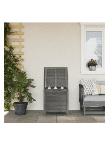 Sonata H Градинска ракла антрацит 50x49x56,5 см чам масив