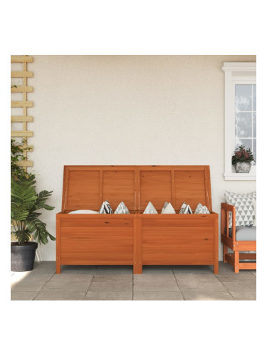 Sonata H Градинска кутия за съхранение кафява 150x50x56,5 см чам масив