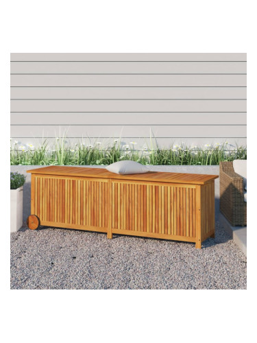 Sonata H Градинска кутия за съхранение колела 150x50x58 см акация масив