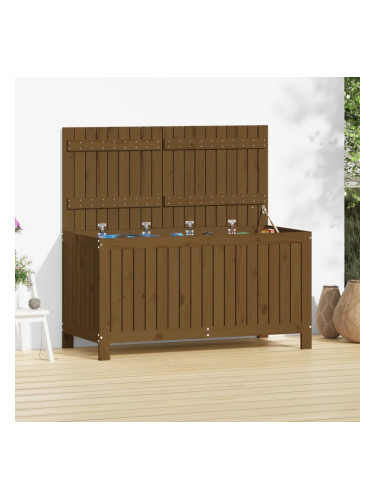 Sonata H Кутия за съхранение, меденокафява, 121x55x64 см, бор масив