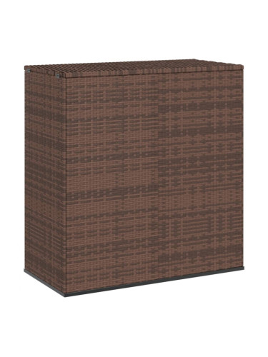 Sonata H Кутия за градински възглавници PE ратан 100x49x103,5 см кафява