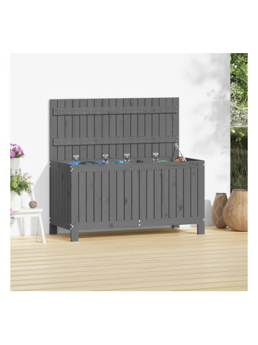 Sonata H Кутия за съхранение, сива, 115x49x60 см, борово дърво масив