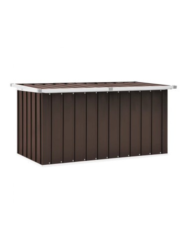 Sonata H Градински сандък за съхранение, кафяв, 129x67x65 см
