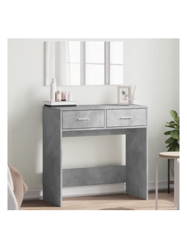 Sonata H Тоалетка с огледало, бетонно сива, 80x39x80 см