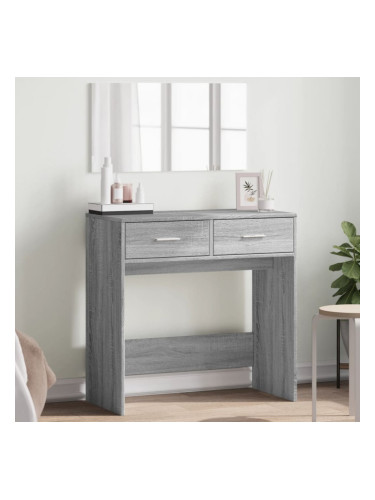 Sonata H Тоалетка с огледало, сив сонома, 80x39x80 см