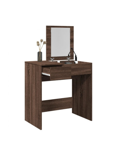 Sonata H Тоалетка с огледало, кафяв дъб, 73x46,5x120 см