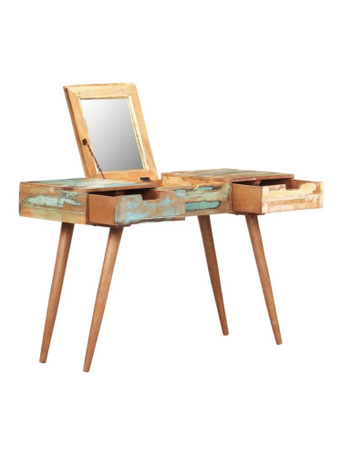 Sonata H Тоалетка с огледало, 112x45x76 см, регенерирано дърво масив