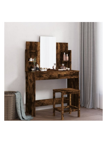 Sonata H Тоалетка с огледало, опушен дъб, 96x39x142 см