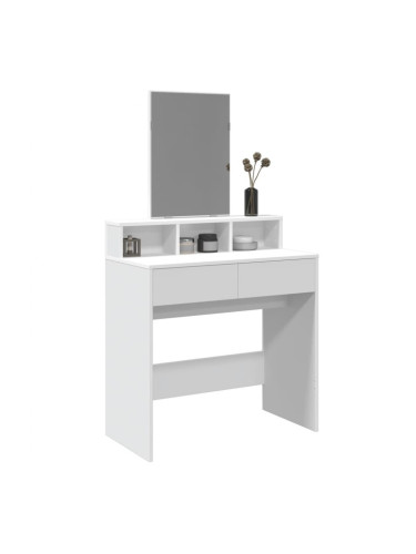 Sonata H Тоалетка с огледало, бяла, 80x41x144,5 см