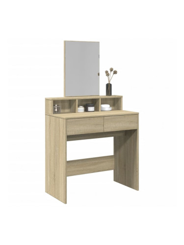 Sonata H Тоалетка с огледало, дъб сонома, 80x41x144,5 см
