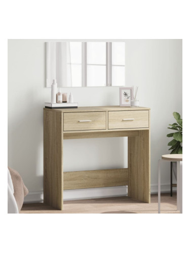 Sonata H Тоалетка с огледало, дъб сонома, 80x39x80 см