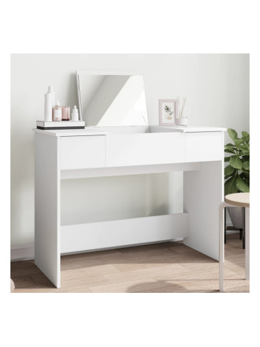 Sonata H Тоалетка с огледало, бяла, 100x45x76 см