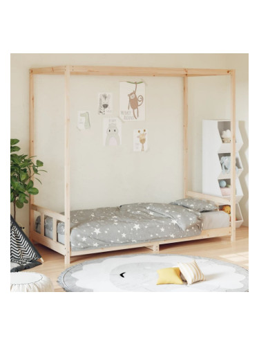 Sonata H Рамка за детско легло, 90x200 см, масивна чамова дървесина