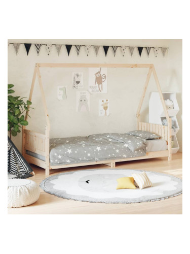 Sonata H Детска рамка за легло 80x200 см борово дърво масив