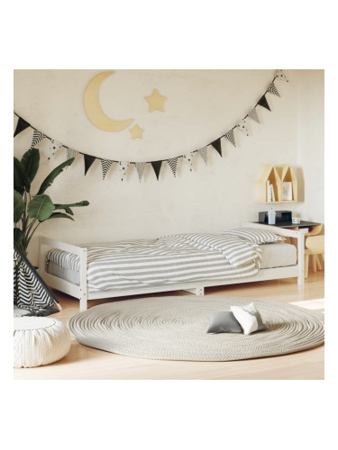 Sonata H Детска рамка за легло, бяла, 90x190 см, бор масив