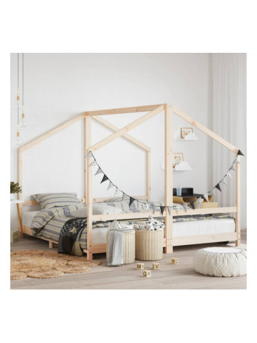 Sonata H Рамка за детско легло 2x(90x190) см масивна борова дървесина