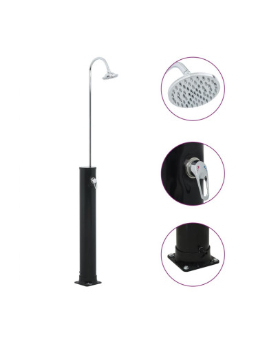 Sonata H Соларен душ, черен, 214 см, 20 л