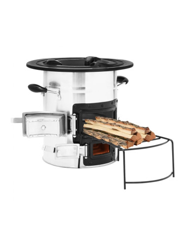 Sonata H Къмпинг печка на дърва сребърна 51,5x35x30,5 см инокс