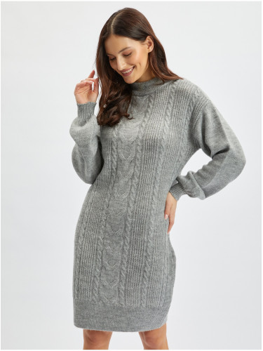 Orsay Light grey women's sweater dress - Women's