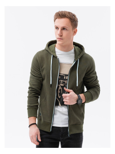 Ombre BASIC men's zip-up hoodie