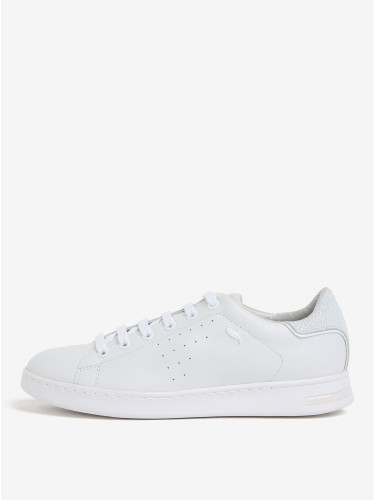 Cream Women's Leather Sneakers Geox Jaysen - Women