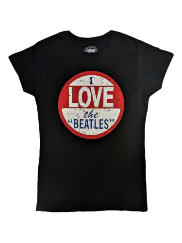 The Beatles Риза Vintage I Love The Beatles Womens Black XL